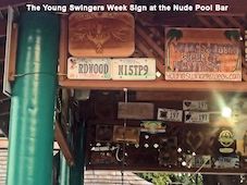Nude Pool Bar Sign